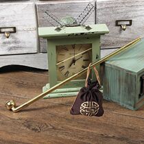 Shadow Building Photography Props Antique Gold Smoke Bucket Containing cigarette Smoke Rod Table Performance Retro Themed Creative Wedding Dress