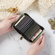 Theft Protection Brush Anti-Magnetic Card Bag Women Style Document Bit Driving License Leather Cover Card Bag Zero Money Bag Mens Card Clip Delicacy