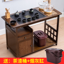 Tea table home tea table simple tea cabinet integrated kung fu tea set mobile coffee table economical tea car small balcony