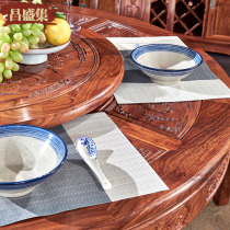 Changsheng set mahogany dining table and chair combination Hedgehog Rosewood Rosewood round table solid wood dining table new Chinese restaurant round table