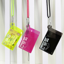 pvc transparent card bag bus meal card access door cutting sleeve pendant student clamping work card certificate package work certificate cover