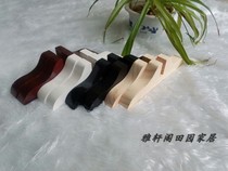 Screen solid wood movable pulley base living room bedroom beauty push-pull log paint partition floor bracket