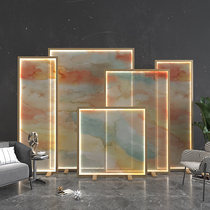Log Art Original Screen Seat Screen Living Room Study Tea Room Modern Simple Light Luxury Solid Wood White Wax Voyage Partition