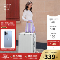90 Minutes 20 inch luggage men and women aluminum frame suitcase 24 inch trolley case silent universal wheel large capacity 28 inch