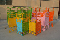 Kindergarten area corner layout small screen pet partition folding screen environmental protection Hollow Mobile area folding porch