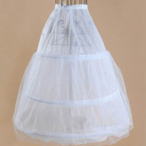 Bride wedding dress skirt with three steel ring one layer of yarn with bone hard bottom lining Peng strap fish bone skirt wedding yarn