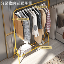 Simple hanger floor bedroom coat rack household room indoor drying rack Net red hanger storage rack