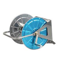 Can fix 40 meters of hanging water pipe rack stainless steel water pipe storage artifact car wash water grab household roll four-part water pipe