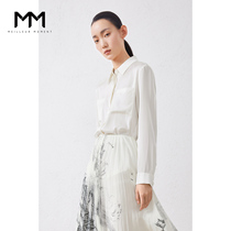 The same paragraph Maimeng MM2020 autumn new loose temperament mulberry silk shirt female 5998120041Q-1