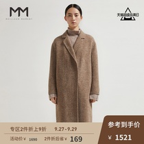 Shopping mall same MM wheat lemon winter woolen coat Albaka double-sided woolen coat 518B177551Q