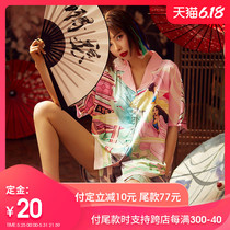 Summer ice silk pajamas women's thin short sleeve silk summer fairy pure new national fashion home clothes set summer
