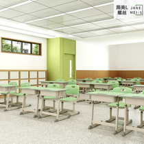 Student Class Table And Chairs Screws Tight Lock Brand Coaching Training Course School Classroom Study Table And Chairs Middle School Elementary School Desk
