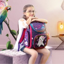 Russian Delune Primary School schoolbag boys and girls 1-2-34 grade burden reduction Ridge childrens backpack