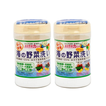 (2 bottles) Japanese Han Fang cleaning vegetable and fruit shell powder 90g * 2 bottles