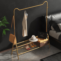 Light luxury drying rack floor folding indoor hanger bedroom cool hanger home simple balcony drying rack pole