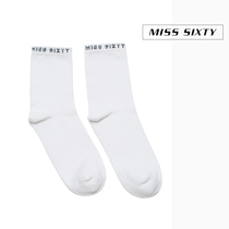 Miss Sixty2020春季新款字母棉质混纺弹力短筒袜子女601OJ8620000