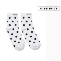Miss Sixty2020春季新款波点棉质混纺弹力短筒袜子女601OJ8610000
