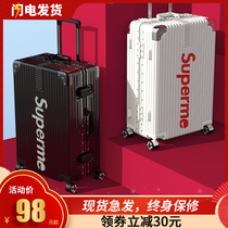 Suitcase womens tennis red ins travel male pull bar case 28 universal wheel password leather case small 20 inch 24 student