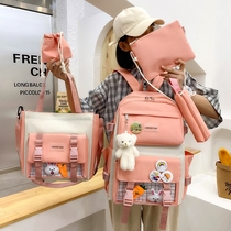 Schoolbag female primary school students ins style Korean version of junior high school girl hipster seniors large capacity backpack backpack backpack