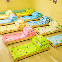 Kindergarten quilt three-piece suit children cotton bedding six piece core baby lunch in the Park bed washable