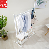  Clothes rack Floor-to-ceiling bedroom clothes rack simple household clothes rack folding single-pole small coat rack