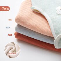 Baby vest wearing spring autumn and winter plus velvet for men and women children belly and warm children newborn baby vest