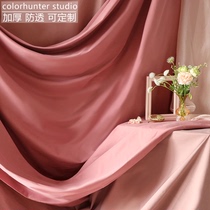 Photo background bumolandi oil color studio hanging cloth net red background cloth large size Wall photography props