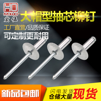 Willow nail core pulling rivets big brim pull rivets big head core pulling aluminum rivets M3 2 pull nails M4 aluminum pull Dou nails M5