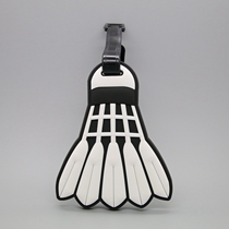 Badminton luggage tag tag hanging school bag training bag identification plate identification plate name tag hang tag sports peripheral