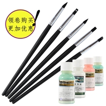 Watercolor white liquid special pen White glue pen Silicone pen Oil painting modeling pen white pen New nail art silicone pen