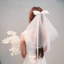 Korean headdress, super fairy headdress, travel photography props, bridal bow headdress