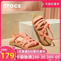 Crocs Crocs sandals womens shoes 2021 summer new outdoor beach shoes flat open-toed sandals 206107