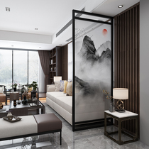 New Chinese-style solid wood entrance screen partition living room decoration Hall into the house to block the entrance to block the household small household type