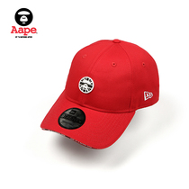 Aape男装猿颜徽章字母刺绣NewEra反光贴纸棒球帽鸭舌帽4719XXC