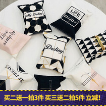 Cotton Lins Towels Paper Towels Napkins Bag On-board Pumping Paper Towels Paper Towels Bag Creative Home Cloth Art Tissue Box Cramp Boxes