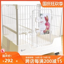 Ocean rabbit cage new R71R81 luxury anti-spray rabbit special cage small double-layer household pet rabbit cage