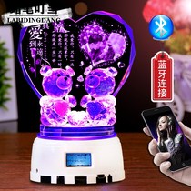 Crystal ball Sky city rotating music box music box handmade diy couple birthday gift girls send girls