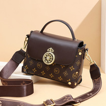 Hong Kong Advanced Sensation Niche Design Womens Bags Fashion Printed Carry-on Satchel 2022 New Tide Broadband Single Shoulder Bag