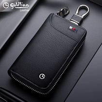 Kinley to key bag mens genuine leather Fashion waist hanging lock spoon Bull leather multifunction minimalist car male and female universal