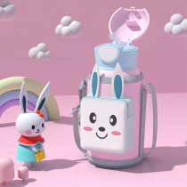 316 childrens thermos cup female with straw for primary school water Cup kindergarten baby portable kettle