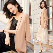Suit with dress inside, women's sense of draping, 2020 summer thin fashion style, lazy wind, half sleeve, westernized Blazer