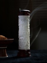 Hand-made antler yagushan village sandalwood thread incense tube home large agarwood incense incense burner indoor incense burner ornaments