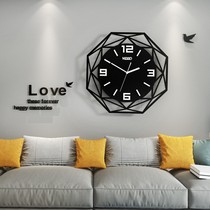 Nordic clock wall clock living room home fashion modern simple personality atmospheric table silent decorative quartz clock clock