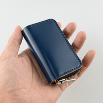 Grapefruit handmade extra-wide waistline leather car key cover key package pure hand custom YKKexcella zipper