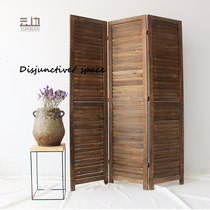 Retro screen partition industrial European style American folding mobile cover Living Room restaurant porch Bar Cafe