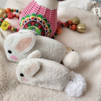 2021 New Solid Rabbit Handmade String Beads Zero Wallet Mouse Wallet Baby Pearl Bag card bag