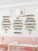 Net red nail art shelf display stand Simple ins wind nail polish rack Wall-mounted nail oil glue shelf shelf