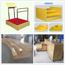 Music chorus podium Three-layer photo table Solid wood telescopic chorus step stage Movable folding plastic