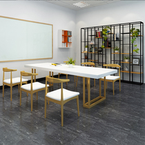 loft brief solid wood meeting table strip table creative desk long table negotiation table desk desk chair combination