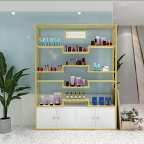Cosmetics display cabinet beauty salon skin care products shelf hairdressing nail shop jewelry goods landing display rack